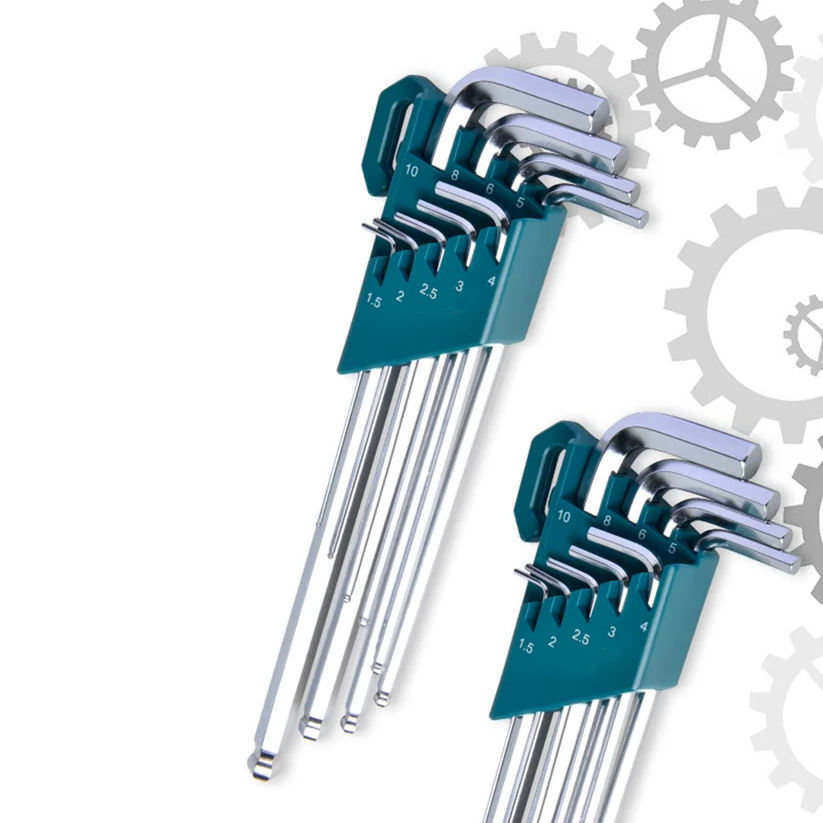 9-Piece Metric Extra-Long Ball End Hex key Set